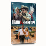 Frank & Penelope 2020s Vintage Movie Poster Retro Thriller Art