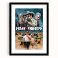 Frank & Penelope 2020s Vintage Movie Poster Retro Thriller Art