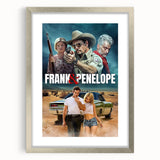 Frank & Penelope 2020s Vintage Movie Poster Retro Thriller Art