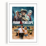 Frank & Penelope 2020s Vintage Movie Poster Retro Thriller Art