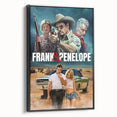 Frank & Penelope 2020s Vintage Movie Poster Retro Thriller Art
