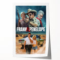Frank & Penelope 2020s Vintage Movie Poster Retro Thriller Art