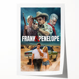 Frank & Penelope 2020s Vintage Movie Poster Retro Thriller Art
