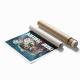 Frank & Penelope 2020s Vintage Movie Poster Retro Thriller Art