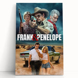 Frank & Penelope 2020s Vintage Movie Poster Retro Thriller Art