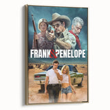 Frank & Penelope 2020s Vintage Movie Poster Retro Thriller Art