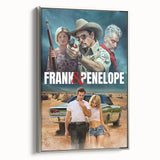 Frank & Penelope 2020s Vintage Movie Poster Retro Thriller Art