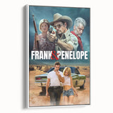 Frank & Penelope 2020s Vintage Movie Poster Retro Thriller Art
