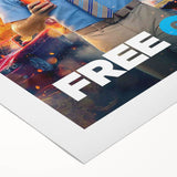 Free Guy 2020s Vintage Movie Poster Retro Action Comedy Art