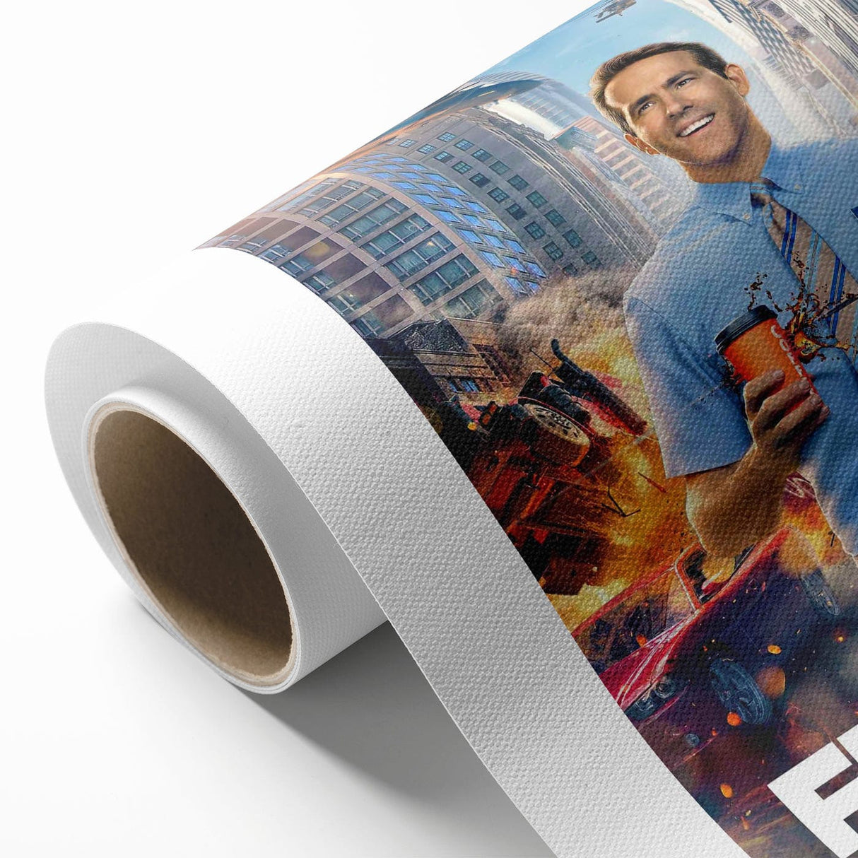 Free Guy 2020s Vintage Movie Poster Retro Action Comedy Art