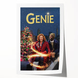 Genie 2020s Vintage Movie Poster Holiday Fantasy Wall Art