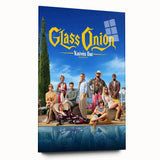 Glass Onion 2020s Vintage Movie Poster - Retro Film Art Print