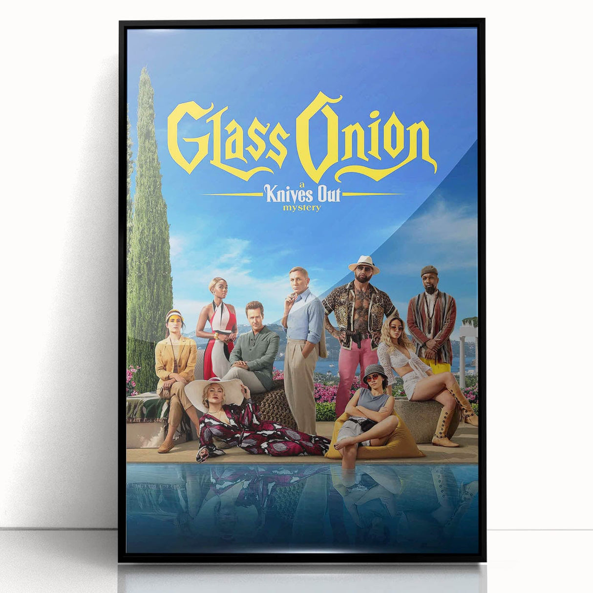 Glass Onion 2020s Vintage Movie Poster - Retro Film Art Print