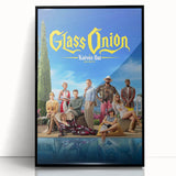 Glass Onion 2020s Vintage Movie Poster - Retro Film Art Print