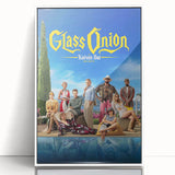 Glass Onion 2020s Vintage Movie Poster - Retro Film Art Print