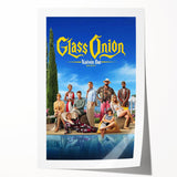 Glass Onion 2020s Vintage Movie Poster - Retro Film Art Print