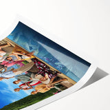 Glass Onion 2020s Vintage Movie Poster - Retro Film Art Print