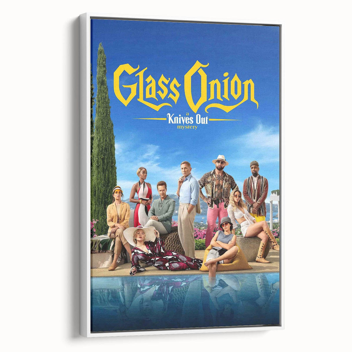 Glass Onion 2020s Vintage Movie Poster - Retro Film Art Print
