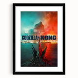 Godzilla vs. Kong 2020s Vintage Movie Poster - Retro Film Art