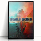 Godzilla vs. Kong 2020s Vintage Movie Poster - Retro Film Art