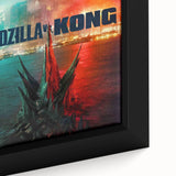 Godzilla vs. Kong 2020s Vintage Movie Poster - Retro Film Art