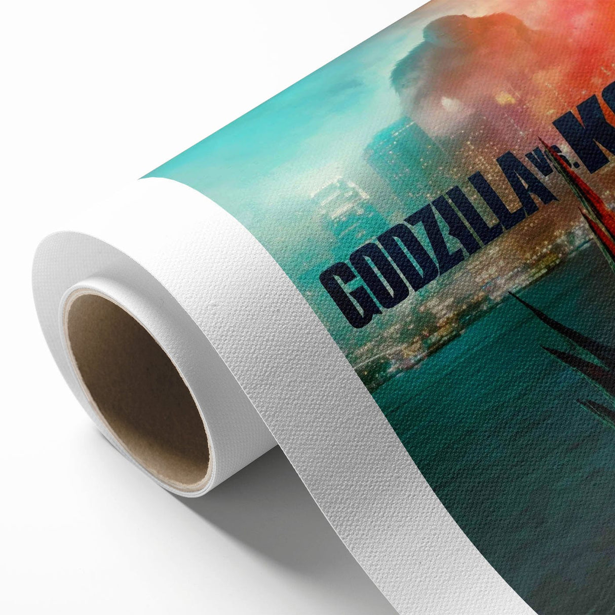 Godzilla vs. Kong 2020s Vintage Movie Poster - Retro Film Art