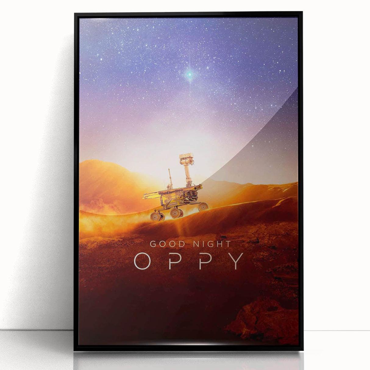 Good Night Oppy 2020s Vintage Movie Poster - Retro Film Art