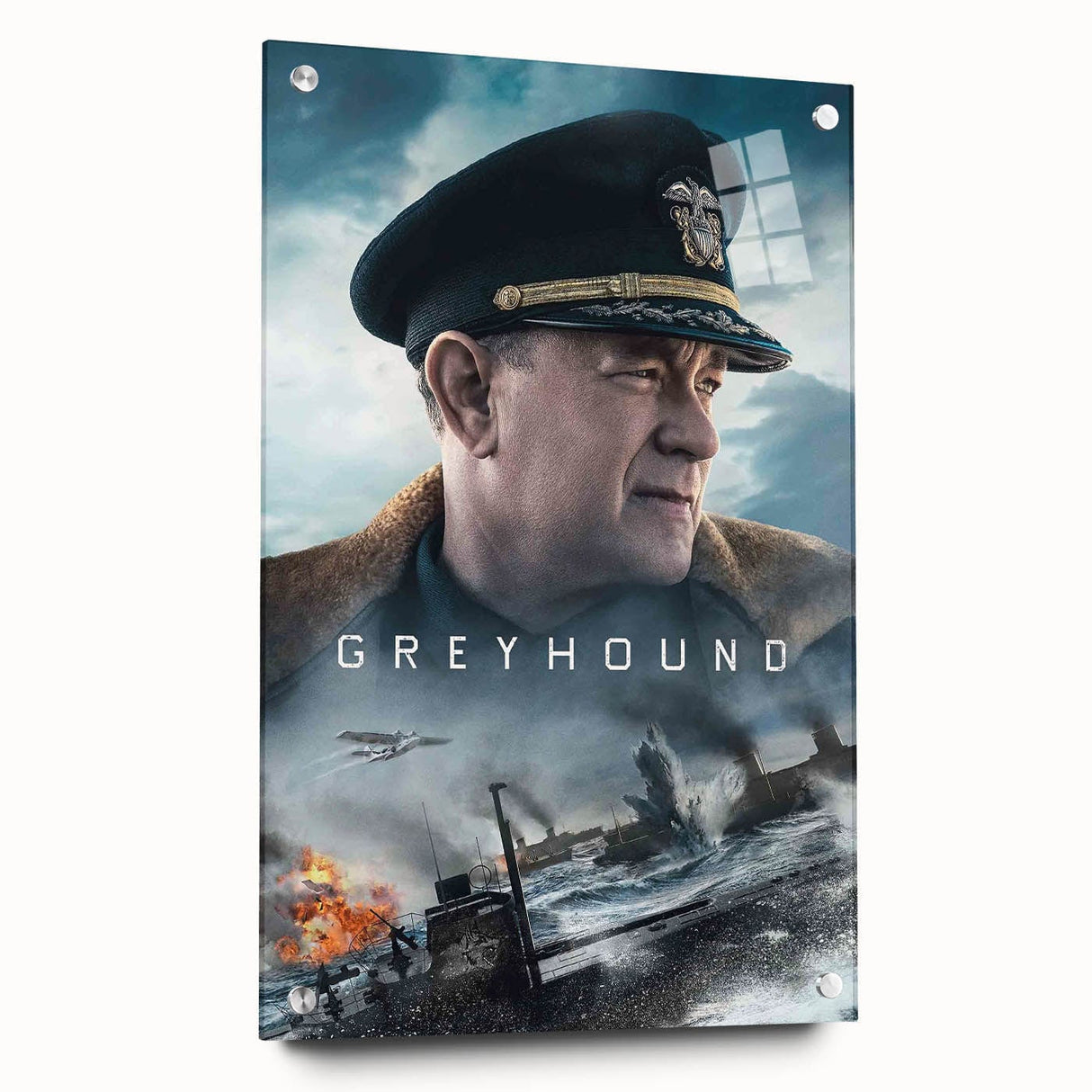 Greyhound 2020s Vintage Movie Poster - Retro Film Art Print