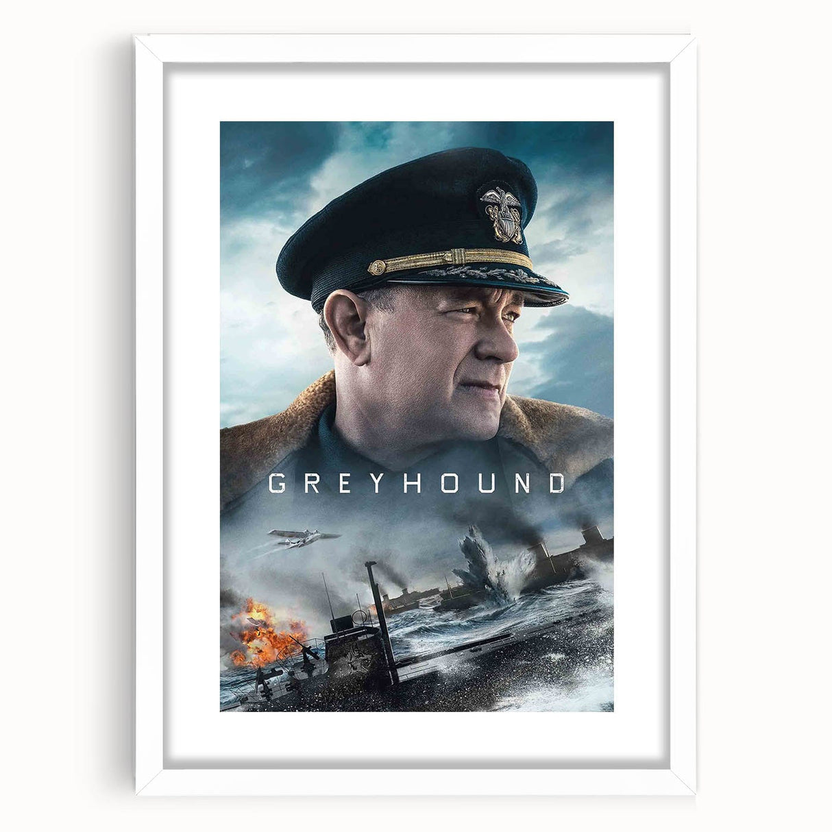 Greyhound 2020s Vintage Movie Poster - Retro Film Art Print