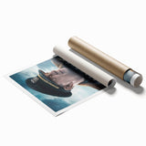 Greyhound 2020s Vintage Movie Poster - Retro Film Art Print