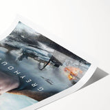 Greyhound 2020s Vintage Movie Poster - Retro Film Art Print