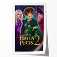 2020s Vintage Movie Poster Hocus Pocus 2 Retro Film Art Print
