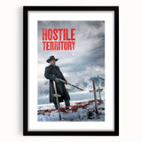 2020s Vintage Movie Poster – Hostile Territory Retro Film Print