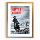 2020s Vintage Movie Poster – Hostile Territory Retro Film Print