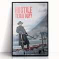 2020s Vintage Movie Poster – Hostile Territory Retro Film Print