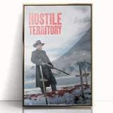 2020s Vintage Movie Poster – Hostile Territory Retro Film Print