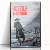 2020s Vintage Movie Poster – Hostile Territory Retro Film Print