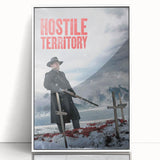 2020s Vintage Movie Poster – Hostile Territory Retro Film Print