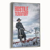 2020s Vintage Movie Poster – Hostile Territory Retro Film Print