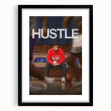 2020s Vintage Movie Poster – Hustle Retro Film Art Basketball Print