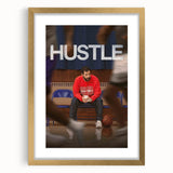 2020s Vintage Movie Poster – Hustle Retro Film Art Basketball Print