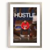 2020s Vintage Movie Poster – Hustle Retro Film Art Basketball Print