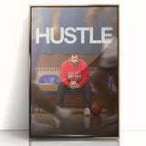 2020s Vintage Movie Poster – Hustle Retro Film Art Basketball Print