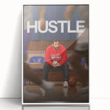 2020s Vintage Movie Poster – Hustle Retro Film Art Basketball Print