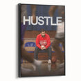 2020s Vintage Movie Poster – Hustle Retro Film Art Basketball Print