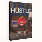 2020s Vintage Movie Poster – Hustle Retro Film Art Basketball Print