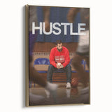 2020s Vintage Movie Poster – Hustle Retro Film Art Basketball Print