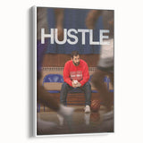 2020s Vintage Movie Poster – Hustle Retro Film Art Basketball Print