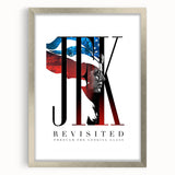 2020s Vintage Movie Poster – JFK Revisited Retro Film Art Print
