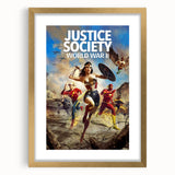 2020s Vintage Movie Poster – Justice Society WWII Retro Print